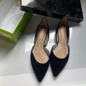 Sold New Sam Edelman Women's Rodney D'orsay Flats Black Suede Pointed flats 7.5